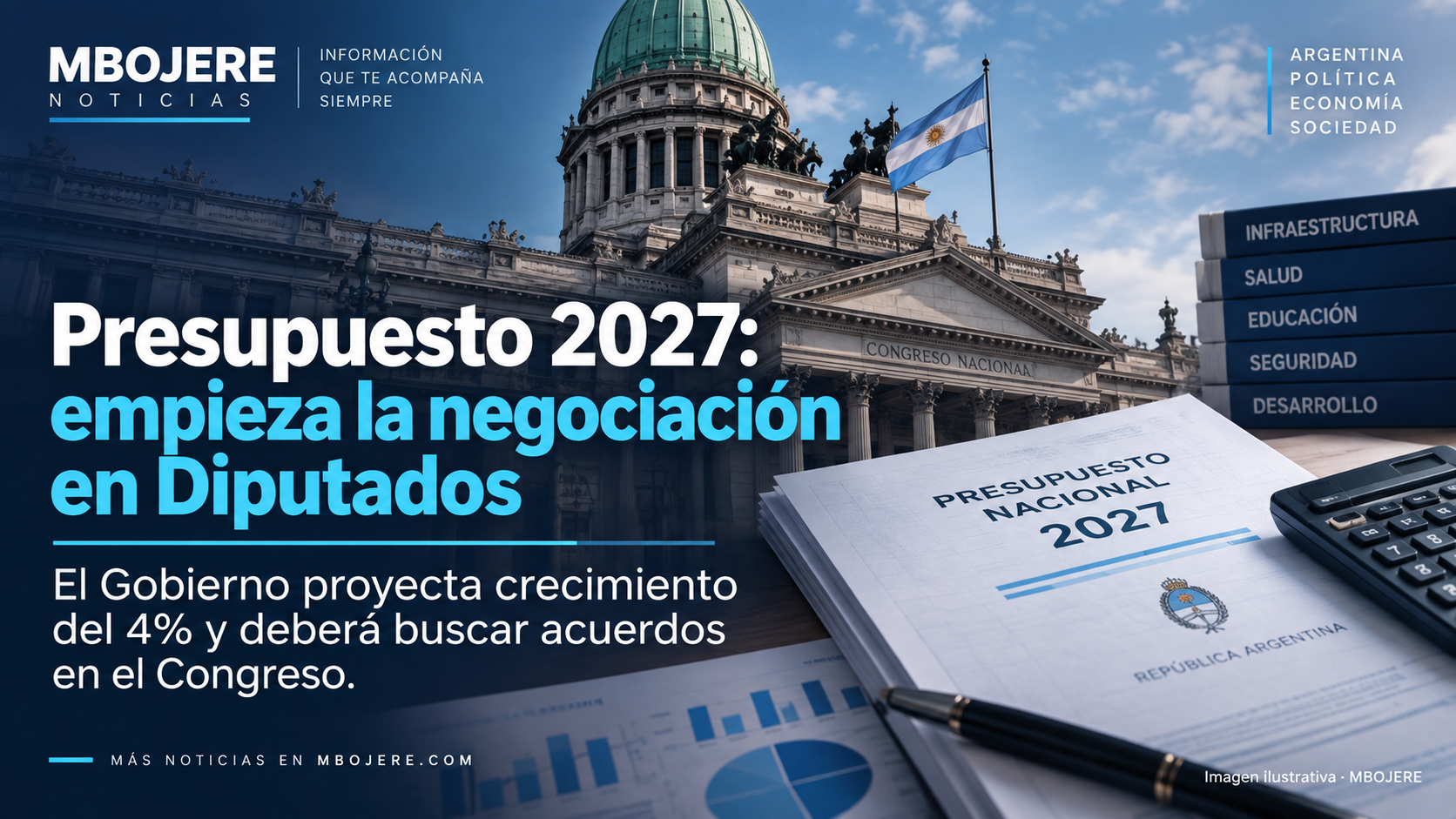 El Presupuesto 2027 ingresó a Diputados y el Gobierno deberá negociar apoyos para aprobarlo